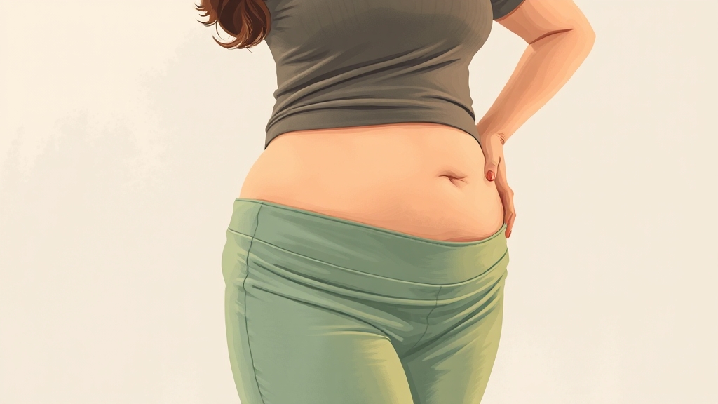 나잇살, 왜 생기는 걸까? (illustration 스타일)