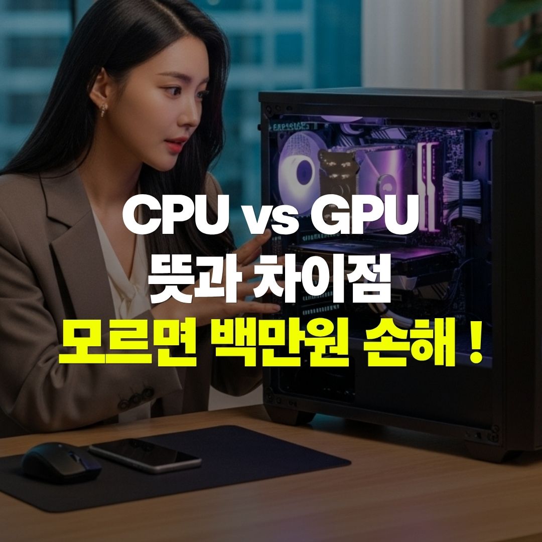 CPU GPU 뜻과 차이점 정리