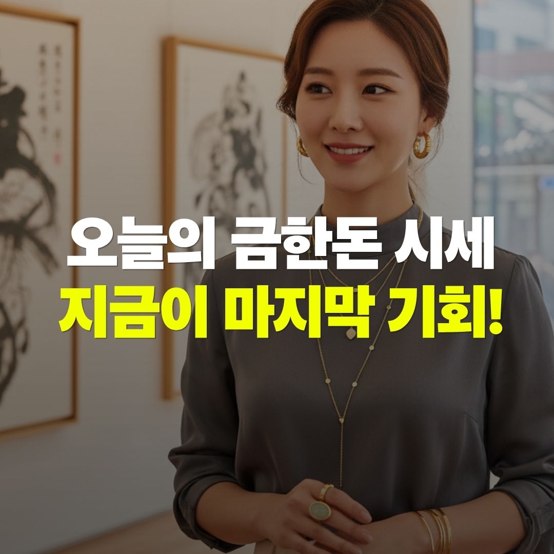 오늘의 금한돈시세 가격 지금이 마지막기회